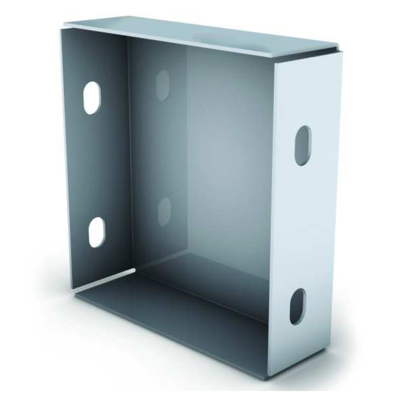 TR44E 100x100mm Trunking Stop End Cap